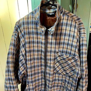 Billabong Jacket - Plaid Flannel Zip Up - Men's Size Large - 1990s Era